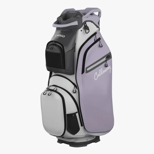 Callaway Cargo Cart Golf Bag 2025 – White/Orchid Petal