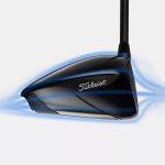 Titleist TSR2 Driver Aerodynamics example of airflow for greater speed and greater distance.