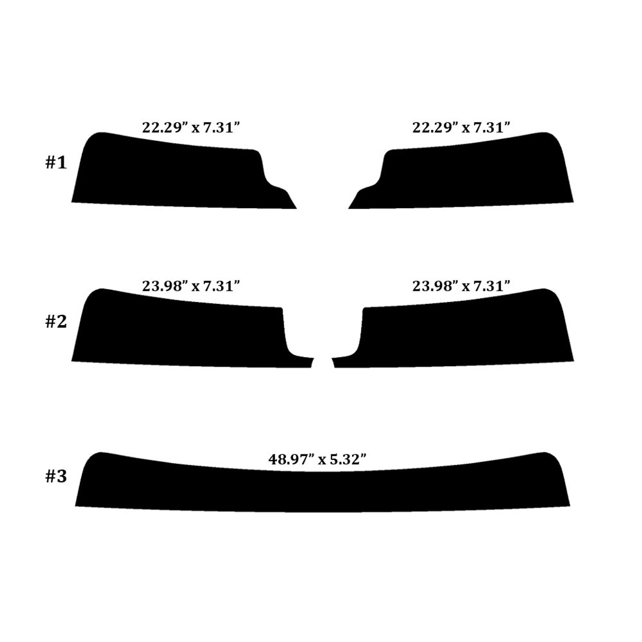 Precut Window Tint Kit for 2002, 2003, 2004, 2005, 2006, 2007 & 2008 Audi  A4 Sedan