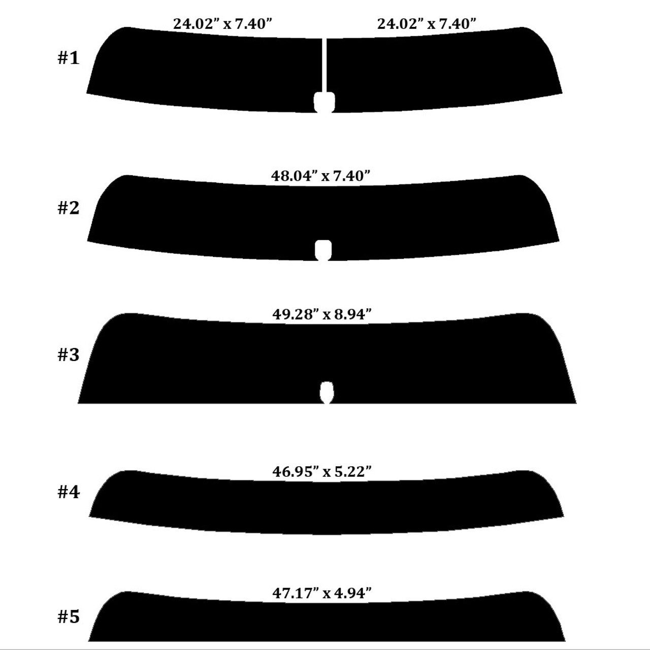 2011-2023 Dodge Charger (Visor / EyeBrow) Precut Window Tint Kit Automotive  Film