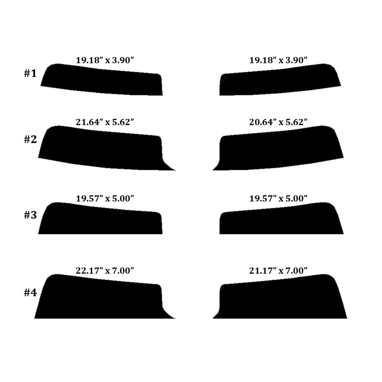 Precut Window Tint Kit for 1996, 1997, 1998, 1999, 2000 & 2001 Audi A4 Sedan