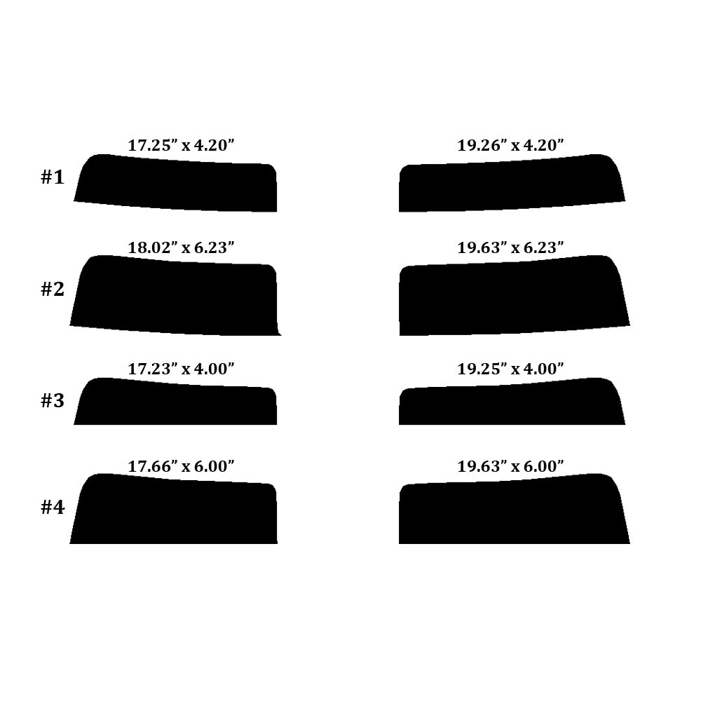 2023-2026 Toyota Prius (Visor / EyeBrow) Precut Window Tint Kit