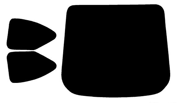 Alpine Ceramic Precut Window Tint Kit For Scion TC 2005-2010 – Front Sun Strip, Black, 2.0 Mil