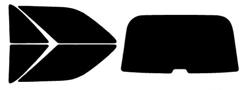 1995-2005 Chevrolet S10 Blazer 2-Door Rear Car Precut Window Tint Kit