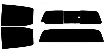 2015-2022 GMC Canyon Crew Cab Rear Car Precut Window Tint Kit
