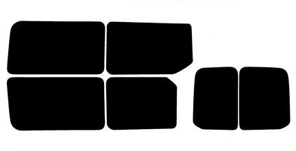 2015-2026 Ford Transit 150 High Roof Passenger Van Rear Car Precut Window Tint Kit