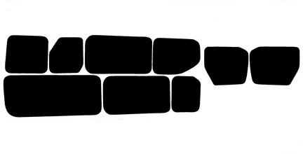 2015-2026 Ford Transit 350 Low Roof Passenger Van Rear Car Precut Window Tint Kit