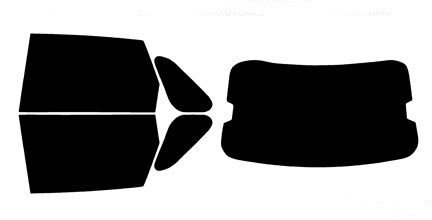 2004-2007 Chevrolet Malibu Maxx Rear Car Precut Window Tint Kit