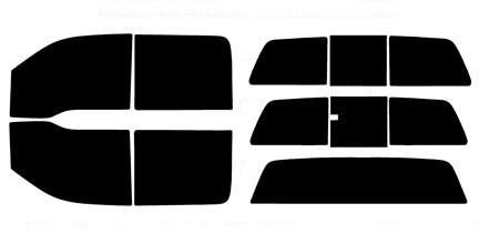 2009-2014 Ford F-150 Crew Cab Full Truck Precut Window Tint Kit