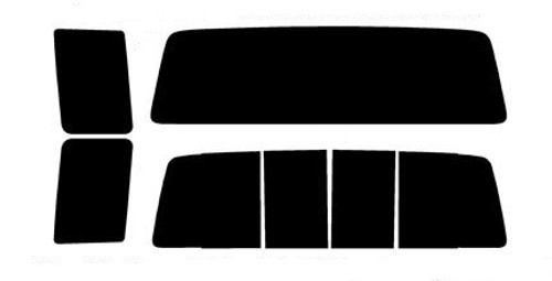 1980-1998 Ford F-250 F-350 Extended Cab Rear Truck Precut Window Tint Kit