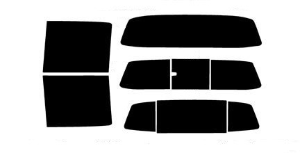 2004-2015 Nissan Titan Crew Cab Rear Car Precut Window Tint Kit