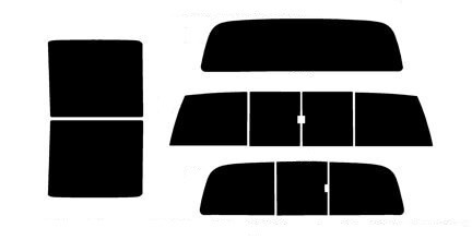 1998-2004 Nissan Frontier Crew Cab Full Truck Precut Window Tint Kit