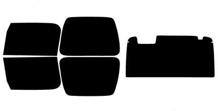 1996-2006 Jeep Wrangler TJ 2 Door Full Car Precut Window Tint Kit