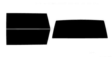 1986-1996 Jeep Cherokee 2-Door Rear Car Precut Window Tint Kit