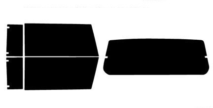 1997-2001 Jeep Cherokee 2-Door Rear Car Precut Window Tint Kit