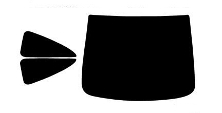 2003-2007 Honda Accord Coupe Rear Car Precut Window Tint Kit