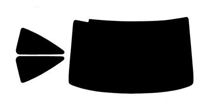 2006-2011 Honda Civic Coupe Rear Car Precut Window Tint Kit