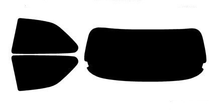1996-2000 Honda Civic Hatchback Rear Car Precut Window Tint Kit