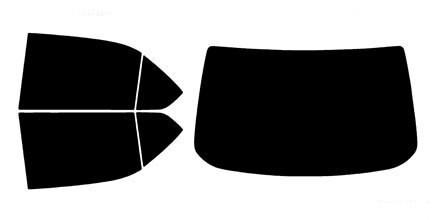 2001-2003 Toyota Prius Rear Car Precut Window Tint Kit