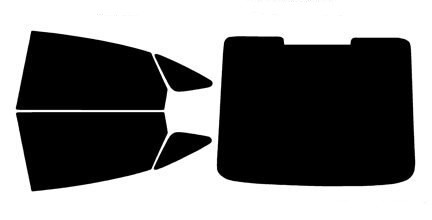 2011-2019 Ford Fiesta Sedan Rear Car Precut Window Tint Kit