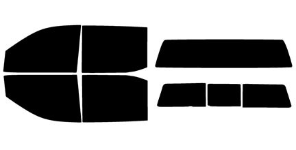 2019-2026 GMC Sierra 1500 Crew Cab Full Truck Precut Window Tint Kit