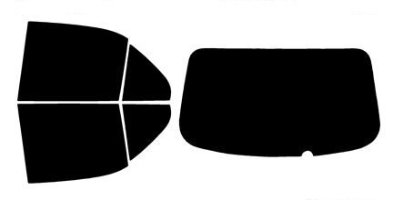 2000-2006 Hyundai Accent 5-Door Hatchback Rear Car Precut Window Tint Kit