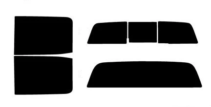 2019 Chevrolet Silverado Limited Crew Cab Rear Truck  Precut Window Tint Kit