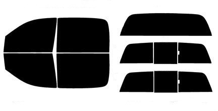 2003-2009 Dodge Ram 2500 and 3500 Crew Cab Truck Full Car Precut Window Tint Kit