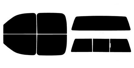 2008-2014 Chevrolet Silverado 2500 and 3500 HD Crew Cab Full Truck  Precut Window Tint Kit