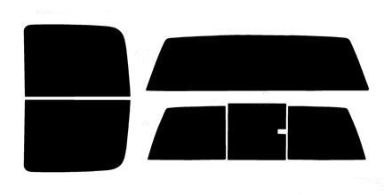 2000-2007 GMC Sierra 2500 and 3500 HD Crew Cab Rear Truck Precut Window Tint Kit
