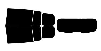 2006-2010 Mazda 5 Rear Car Precut Window Tint Kit