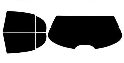 1995-2002 Lincoln Continental Rear Car Precut Window Tint Kit