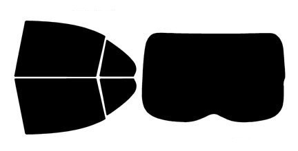 2010-2017 Mitsubishi Lancer Sportback Rear Car Precut Window Tint Kit