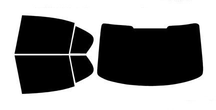 2006-2011 BMW 3 Series Sedan Rear Car Precut Window Tint Kit