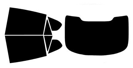 2008-2014 BMW X6 Rear Car Precut Window Tint Kit