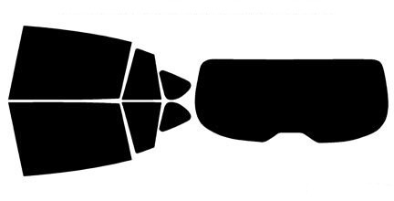 2017-2023 Subaru Impreza Hatchback Rear Car Precut Window Tint Kit