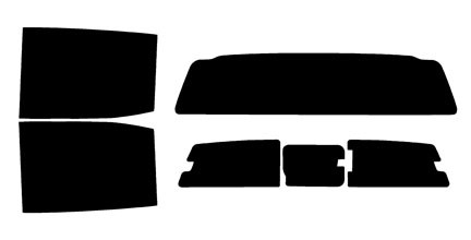 2019-2023 Ford Ranger Crew Cab Rear Car Precut Window Tint Kit