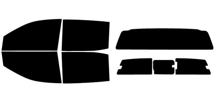 2019-2023 Ford Ranger Crew Cab Full Car Precut Window Tint Kit