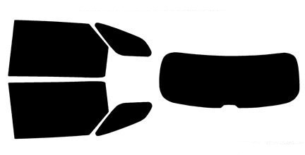 2018-2022 Lexus RX-L Series Rear Car Precut Window Tint Kit