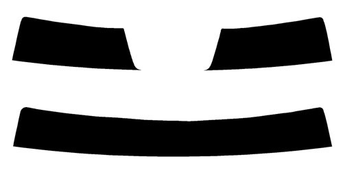 2012-2017 Hyundai Accent Sedan (Visor / Eye brow) Precut Tint Kit Automotive Window Film