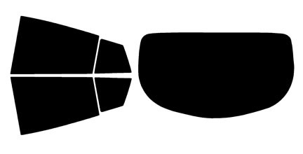 2017-2022 Toyota Prius Prime Rear Car Precut Window Tint Kit