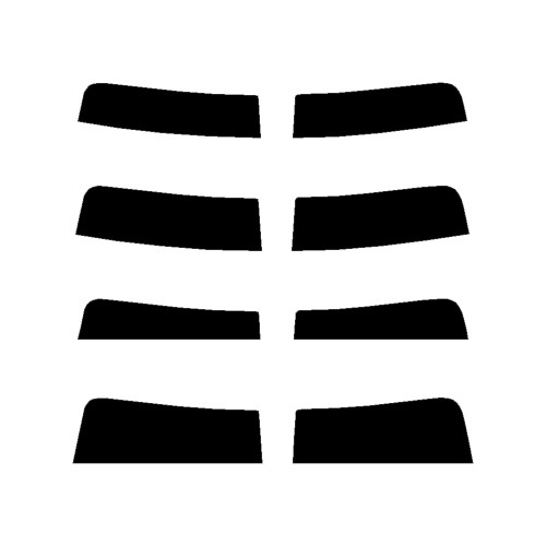 2017-2020 Genesis G80 (Visor / Eye brow) Precut Tint Kit Automotive Window Film