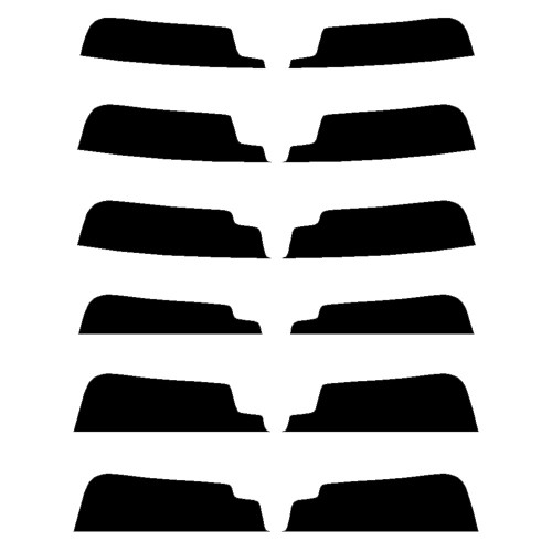 2017-2023 BMW 5-Series Sedan (Visor / Eye brow) Precut Tint Kit Automotive Window Film