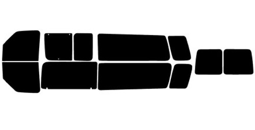 1992-2014 Ford Econoline Passenger EXT Van Full Car Precut Window Tint Kit