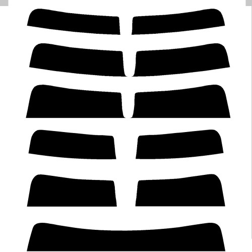 2020-2026 GMC Sierra 2500 and 3500 HD (Visor / Eye brow) Precut Tint Kit Automotive Window Film