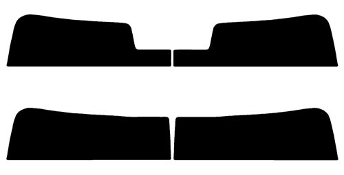 2008-2013 Cadillac CTS Sedan (Visor / Eye brow) Precut Tint Kit Automotive Window Film