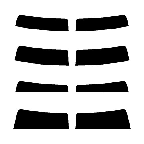 2011-2016 BMW 5-Series Sedan (Visor / Eye brow) Precut Tint Kit Automotive Window Film