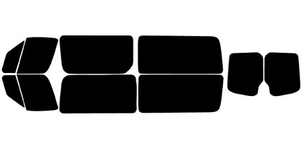 2010-2018 Mercedes-Benz Sprinter Passenger Van Full Kit Precut Window Tint Kit