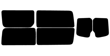 2010-2018 Mercedes-Benz Sprinter Passenger Van Rear Car Precut Window Tint Kit