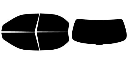 2000-2004 Kia Spectra Sedan Full Car Precut Window Tint Kit